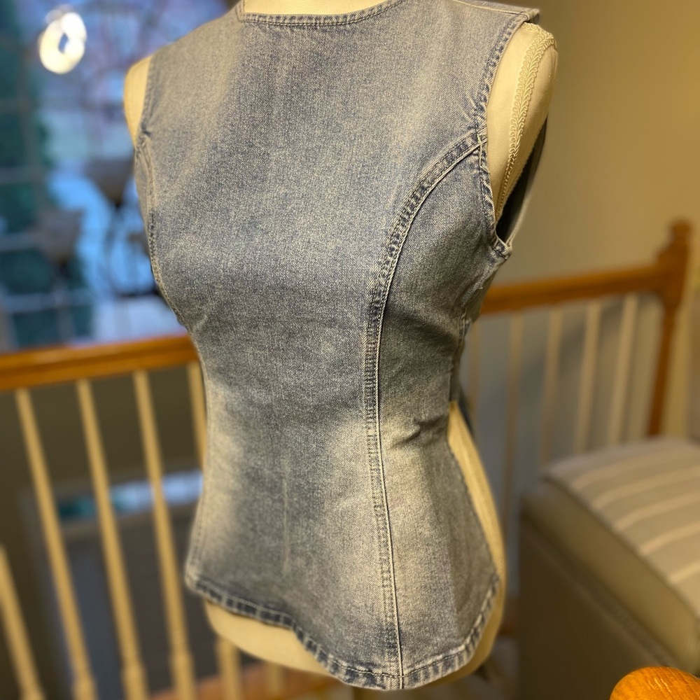 Denim Sleeveless Top
